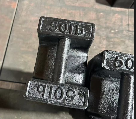 Peso de ensaio de ferro fundido padrão 25lb,50lb Peso retangular Peso de calibração do bloco de carga do elevador
