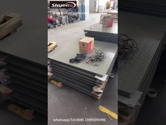 Escala de piso industrial com indicador de pesagem de 500 kg a 5000 kg com impressora