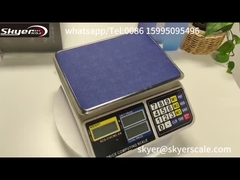 Escala de peso digital de 30 kg 1 g com ecrã LCD de luz de fundo