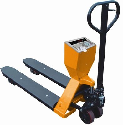 Powder Coated Steel Hand Operated Pallet Truck With Weight Scale