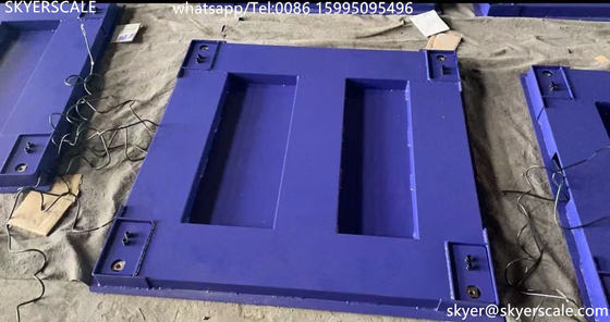 qualidade  Zemic H8C Load Cell 1x1m 5Ton Heavy Duty Industrial Floor Scale With Carbon Steel Platform Fábrica