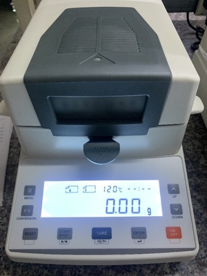 medidor do analisador da umidade do halogênio do tela táctil 110g/0.001g
