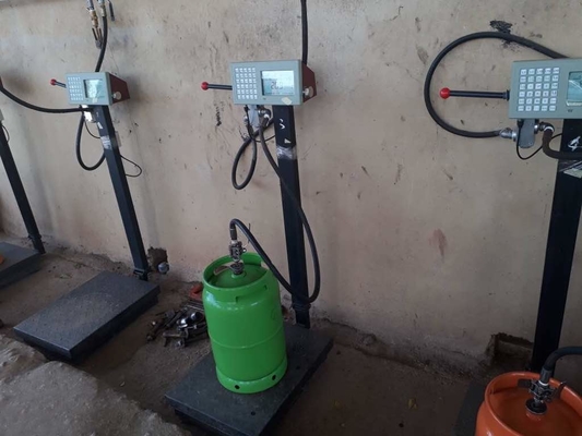 escala de cozimento à prova de explosões automática do LPG da máquina de enchimento do gás 2-120kg para o cilindro de gás