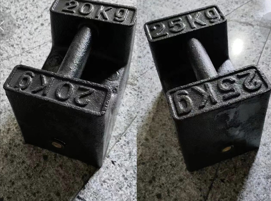 Pesos de ensaio em empilhadeira de 20 kg M1 Pesos de calibração de ferro fundido de 20 kg para guindastes