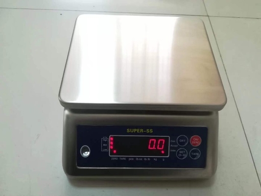 Balança de peso digital eletrônica impermeável de aço inoxidável Balança de balança digital de banco de balança super-ss 15kg