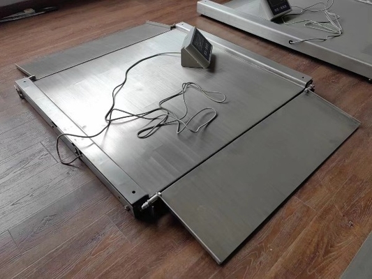 Processo de arejamento 304 aço inoxidável personalizável 1.2x1.2m 3ton escala de piso plataforma