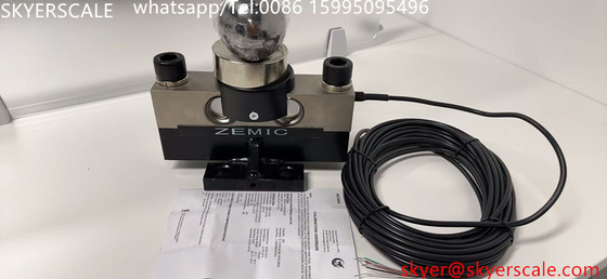 Células de carga Zemic HM9B de 30 t, célula de carga de feixe de cisalhamento duplo para ponte de pesagem