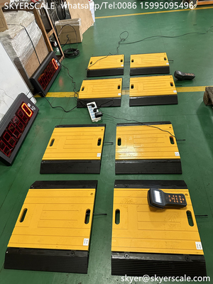 Sistema de balança digital estático dinâmico portátil do eixo do carro Balança pad roda pesando 80 toneladas