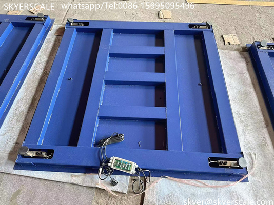 Escala de plataforma industrial de aço carbono de capacidade de 5 toneladas com indicador de exibição A12E Tipo A12 ou outra opcional