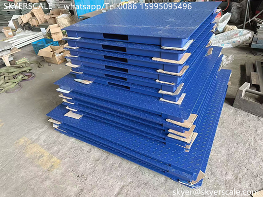 Escala de plataforma industrial de aço carbono de capacidade de 5 toneladas com indicador de exibição A12E Tipo A12 ou outra opcional