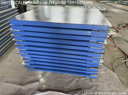 Escala de plataforma industrial de aço carbono de capacidade de 5 toneladas com indicador de exibição A12E Tipo A12 ou outra opcional