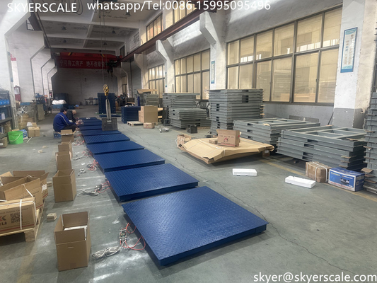Escala industrial 2000kg Escala de piso de plataforma com viga de corte de aço de liga durável SQB célula de carga