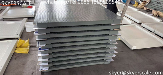Escala de piso de plataforma digital de aço carbono de capacidade industrial de 5 toneladas 1,2*1,5m com indicador A12E