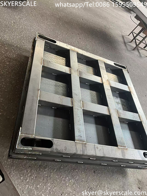 Escala de piso de plataforma digital de aço carbono de capacidade industrial de 5 toneladas 1,2*1,5m com indicador A12E