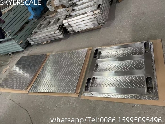 Peso pesado 304 tipo piso de aço inoxidável Balança de pesagem digital OIML 1 tonelada 3t 5 toneladas Balança de piso