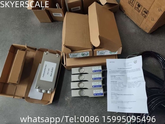 ZEMIC BM8D Celulas de carga impermeáveis de aço inoxidável de feixe de cisalhamento 1000kg Sensor de pesagem de célula de carga de plataforma de pesagem