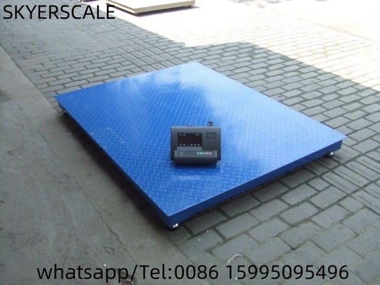 Escala de piso industrial com indicador de pesagem de 500 kg a 5000 kg com impressora