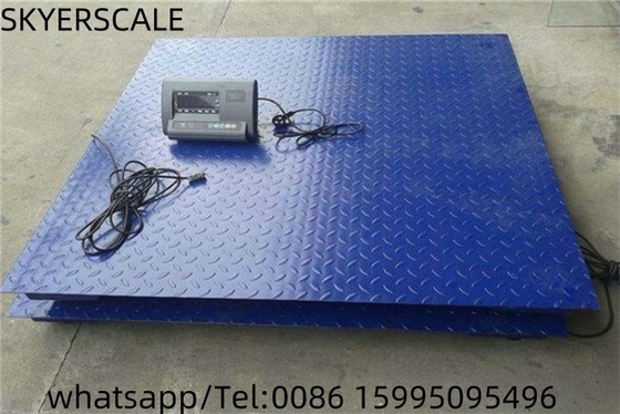 Escala de piso industrial com indicador de pesagem de 500 kg a 5000 kg com impressora