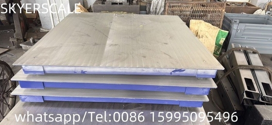 Escala de piso de aço carbono personalizável 1.5x1.5m 5 toneladas com suporte OEM e ODM para indústrias