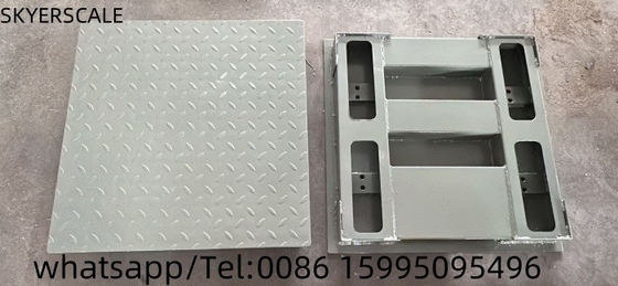 Escala de piso de aço carbono personalizável 1.5x1.5m 5 toneladas com suporte OEM e ODM para indústrias