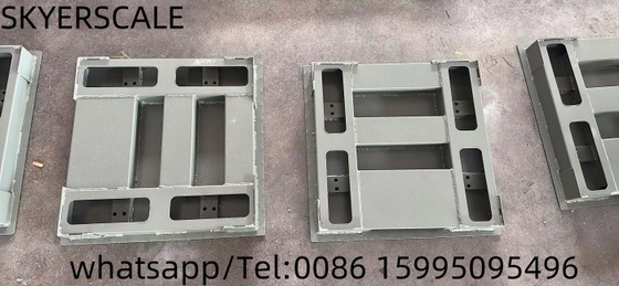 Escala de pesagem de piso de plataforma de aço carbono 1,22x1,22m 3t com indicador de pesagem XK315A1X
