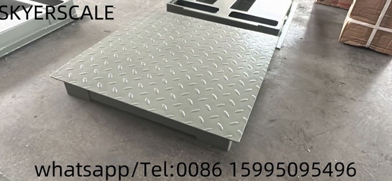 Escala de pesagem de piso de plataforma de aço carbono 1,22x1,22m 3t com indicador de pesagem XK315A1X