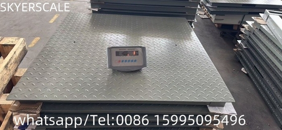 Balança de piso pesada 1.2x1.5m Balanças de plataforma de aço carbono 3000kg