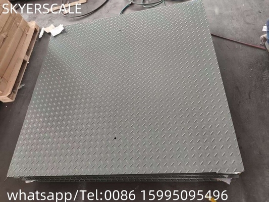 Balança de piso pesada 1.2x1.5m Balanças de plataforma de aço carbono 3000kg
