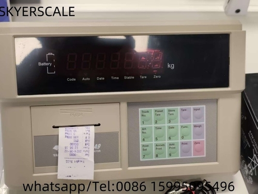 Indicador do aparelho de pesagem digital industrial Yaohua A9P com impressora integrada para balança de camião