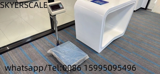 Escala de banco de plataforma 400x500mm 300kg Com indicador de pesagem XK3190-T7+E
