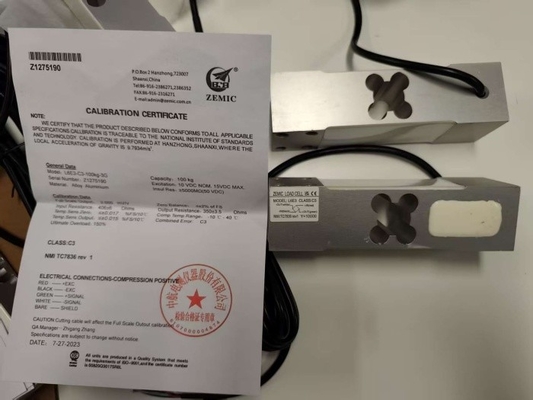 zemic L6E3 300 kg Balanço de célula de carga de teste com sensores de pressão para preço eletrônico Escala de peso