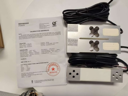Sensor de célula de carga da marca Zemic L6E-100kg para balanças de plataforma de banco de 30x30cm -50kg