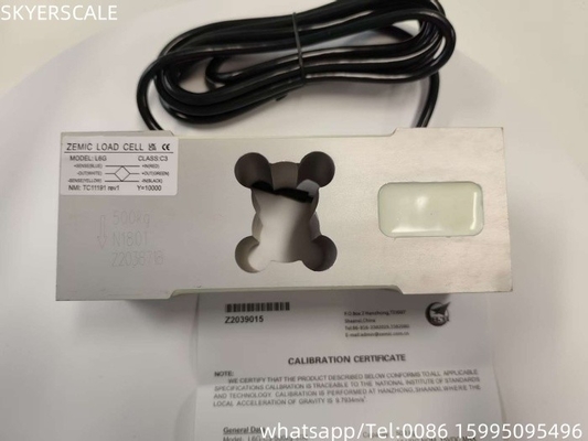Células de sensores de carga ZEMIC L6G de 500 kg para balanças de banco de plataforma de peso industrial