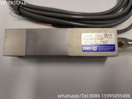 ZEMIC H8C 1 tonelada C3 Classe Shear Beam Load Cell Transducer OIML NETP Sensor para Pesagem