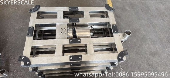 Escala de banco impermeável de aço inoxidável 304 30x40cm 100kg com. Zemic L6E3 Load Cell