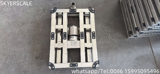 Escala de banco impermeável de aço inoxidável 304 30x40cm 100kg com. Zemic L6E3 Load Cell