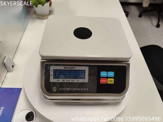 15 kg de aço inoxidável digital à prova d'água Escala de peso eletrônica IP68