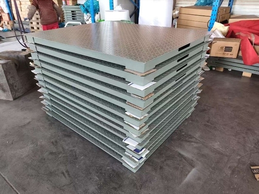 Balanças de plataforma de 2 t de aço carbono 0,8 x 1,2 m
