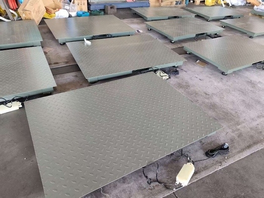 Balanças de plataforma de 2 t de aço carbono 0,8 x 1,2 m