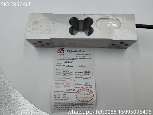 Células de carga de material de alumínio de 250 kg da marca Keli UDB