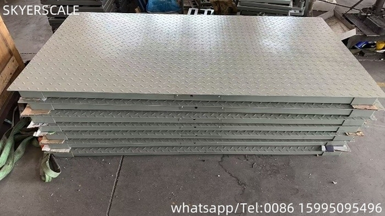 Balanças industriais para pisos 1,2x2m com carga nominal de 3000 kg e ecrã LED / LCD