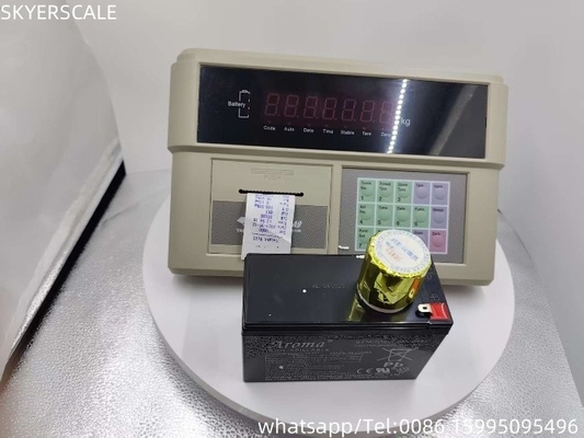 Monitor de indicador de pesagem de plástico YAOHUA XK3190-A9P Impressora embutida para balança de caminhão
