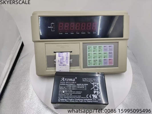 Monitor de indicador de pesagem de plástico YAOHUA XK3190-A9P Impressora embutida para balança de caminhão