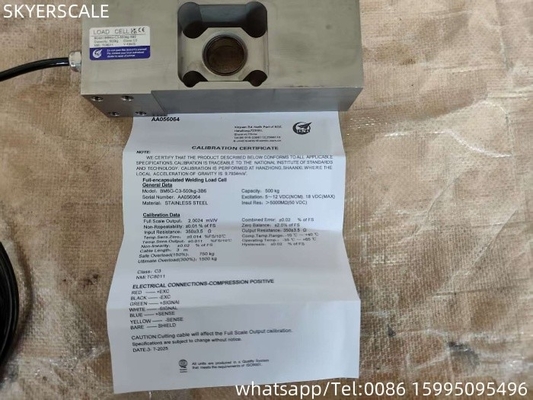 BM6G 500kg Load Cell ZEMIC Single Point Sensor OIML Apropriado para Pesagem Eletrônica