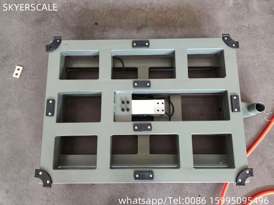 Escala de banco portátil de 60x60cm 300kg Pesar Escala de plataforma de aço carbono