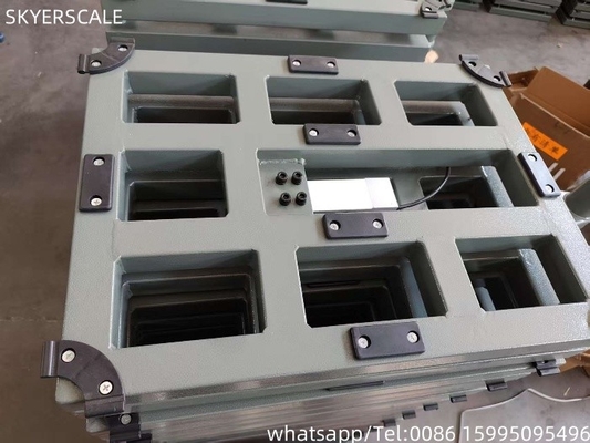Escala de banco portátil de 60x60cm 300kg Pesar Escala de plataforma de aço carbono