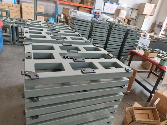 Aço carbono digital 50x50xm 500kg Escala de plataforma Escala de banco com indicador de pesagem A12E