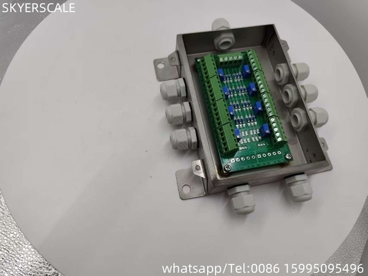 Aço inoxidável 8 Linha Ajustar sinal caixa de soma Conectar 8pcs Load Cell para pesas de caminhão