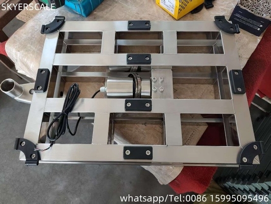 304 aço inoxidável 80x80cm Balança de banco Balança de plataforma de trabalho pesado Inox 800kg