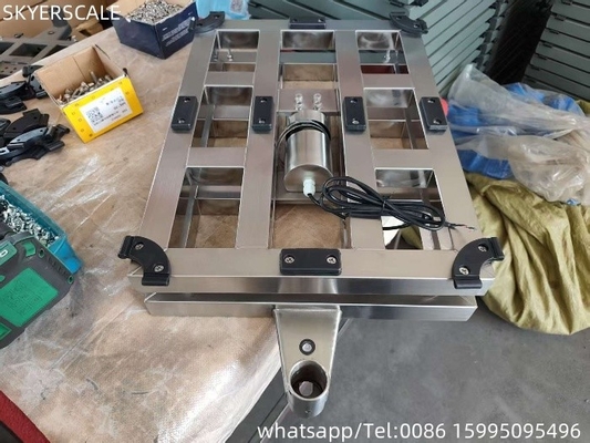 304 aço inoxidável 80x80cm Balança de banco Balança de plataforma de trabalho pesado Inox 800kg